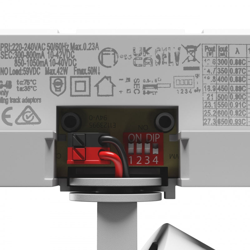 Spectrum ARTEMIDA Maxi LED Track Light 12-42W 3000K 4500 lumens CRI>90 IP20 White 3-Phase