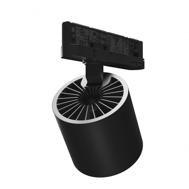 Spectrum ARTEMIDA Maxi Projecteur LED sur rail 3-Phases 12-42W 3000K 4500 lumens CRI>90 IP20 Aluminium Noir