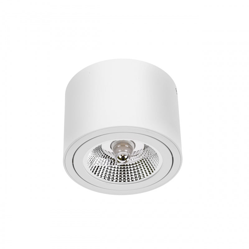 Spectrum CHLOE AR111 GU10 LED Ceiling Light, Adjustable Round White, Surface Mounted, IP20 20W Max