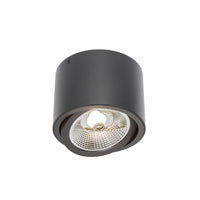 Spectrum CHLOE AR111 GU10 LED ceiling light, IP20, round adjustable Black aluminum housing, 20W max 250V