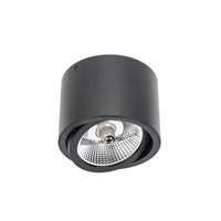 Spectrum CHLOE AR111 GU10 LED ceiling light, IP20, round adjustable Black aluminum housing, 20W max 250V