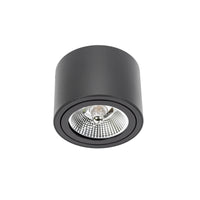 Spectrum CHLOE AR111 GU10 LED ceiling light, IP20, round adjustable Black aluminum housing, 20W max 250V