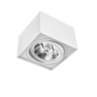 Plafonnier LED en saillie Spectrum CHLOE AR111 GU10, IP20 boîtier en aluminium blanc, 20W max 250V