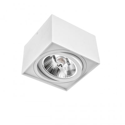 Plafonnier LED en saillie Spectrum CHLOE AR111 GU10, IP20 boîtier en aluminium blanc, 20W max 250V