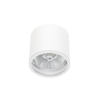 Spectrum CHLOE AR111 GU10 Surface Mounted Ceiling Light IP65 White Aluminum 250V Indoor Outdoor