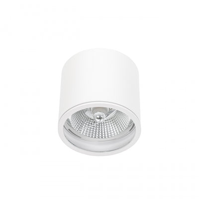 Spectrum CHLOE AR111 GU10 Plafonnier Encastré en Saillie IP65 Aluminium Blanc 250V Intérieur Extérieur