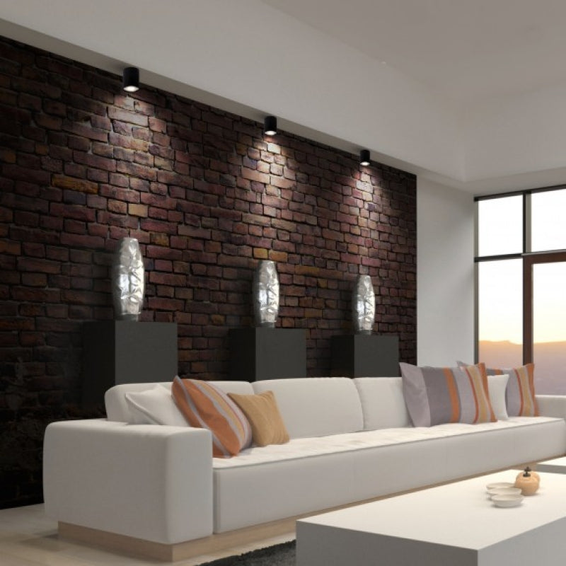 Spectrum CHLOE GU10 LED ceiling spotlight, IP20 Black Silver adjustable round, 250V max 10W, aluminum