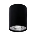 Spectrum CHLOE GU10 LED ceiling spotlight, IP20 Black Silver adjustable round, 250V max 10W, aluminum