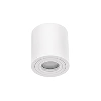 Luminaire de plafond en saillie Spectrum CHLOE GU10, Blanc, IP65, Aluminium Verre, 250V, 90x97mm