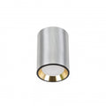 Spectrum CHLOE MINI GU10 surface-mounted ceiling light, Silver body with Gold ring and Black edge, IP20