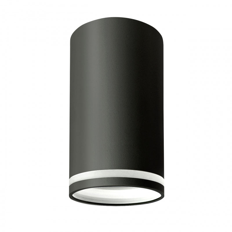 Spectrum CHLOE Mini Ring surface-mounted ceiling luminaire GU10 230V IP20 Black aluminum 55x107mm