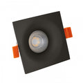 Spot encastré LED Spectrum FIALE V GU10 Noir, 85x85mm, IP20, 250V, corps en aluminium