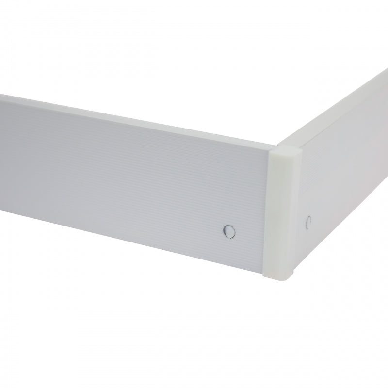 Cadre Spectrum pour luminaire ALGINE 620x620mm en saillie, aluminium et plastique, profil mince 43mm