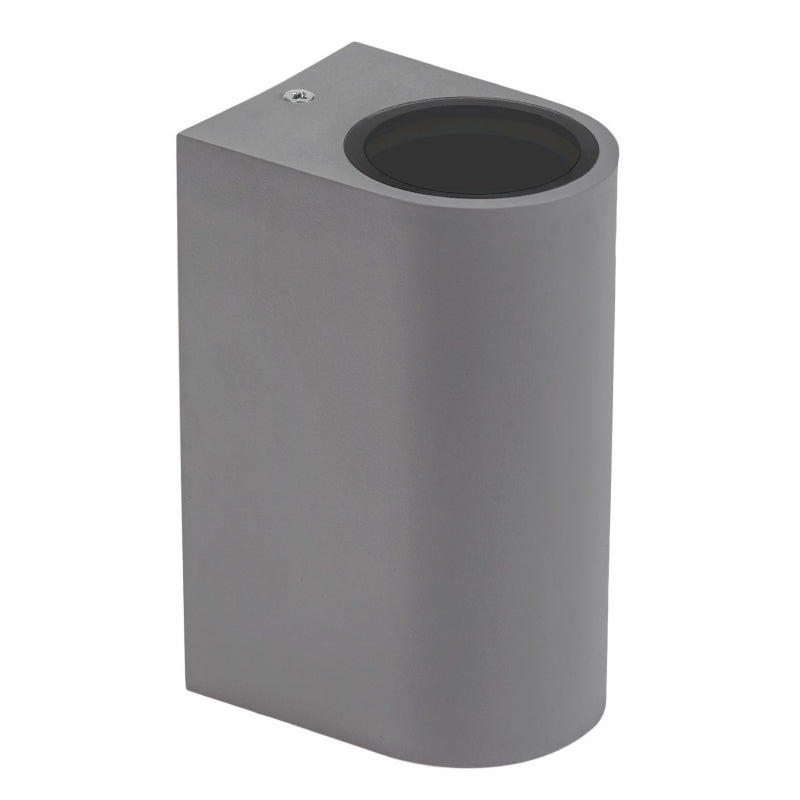 Applique murale LED Spectrum GU10 x2, bidirectionnelle, montage en surface, 250V, IP54 Gris, 150x73x95mm