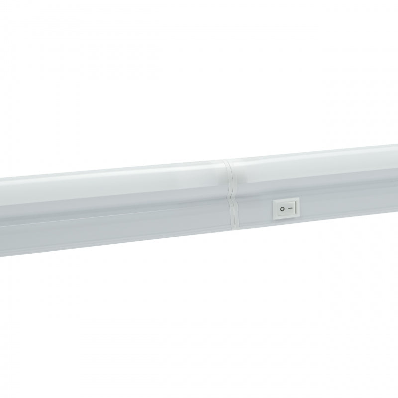 Éclairage LED de meuble Spectrum T5 1200mm 14W 4000K 230V IP20 Blanc Montage en surface avec interrupteur