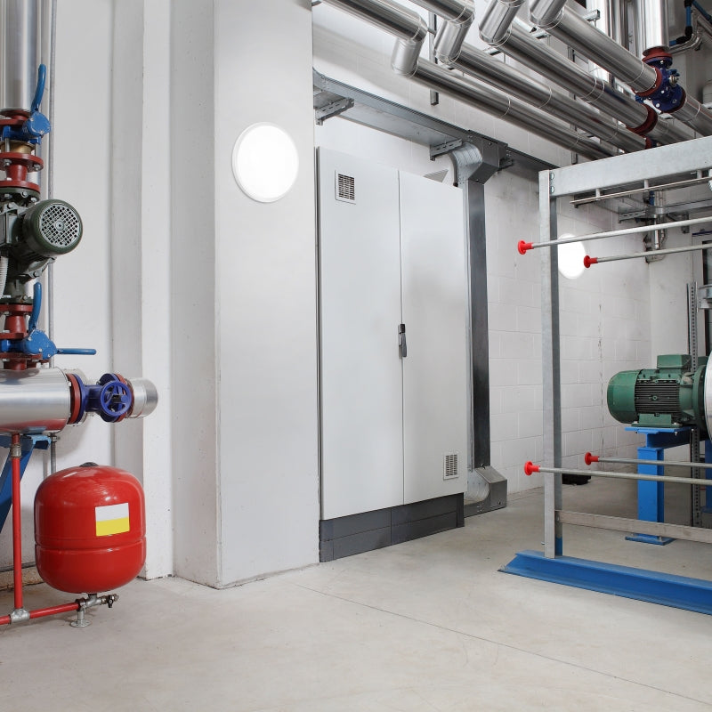 Plafonnier LED Spectrum 8W 230V 4000K IP54 IK10 rond blanc neutre montage en surface 940 lumens