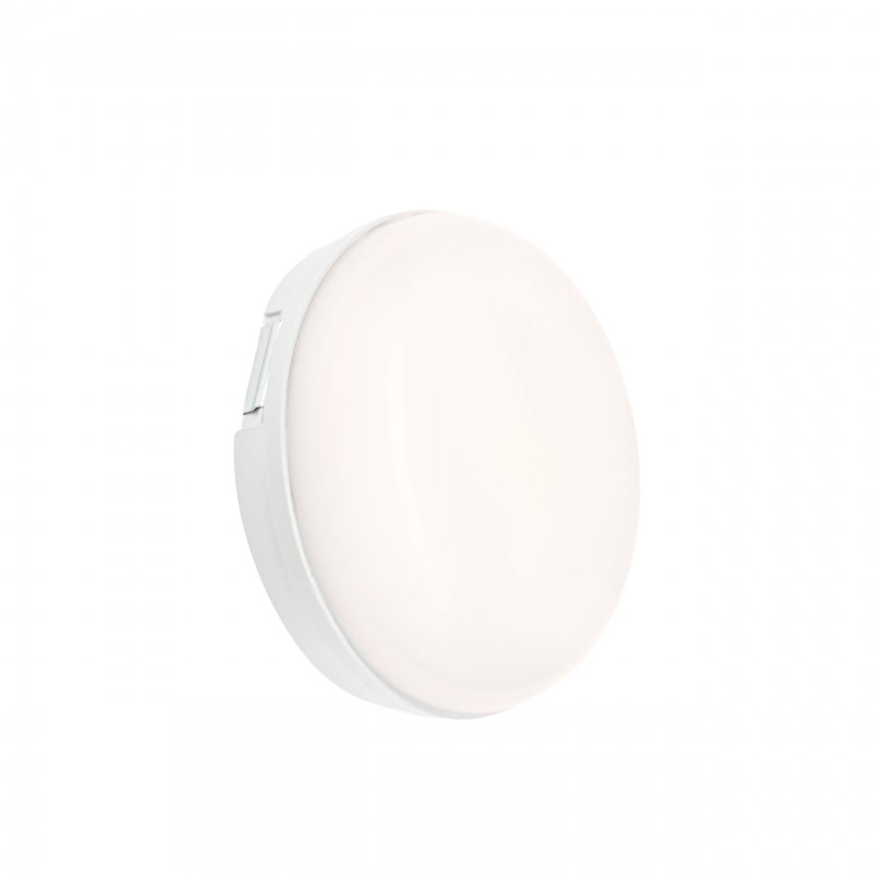 Plafonnier LED Spectrum 8W 230V 4000K IP54 IK10 rond blanc neutre montage en surface 940 lumens