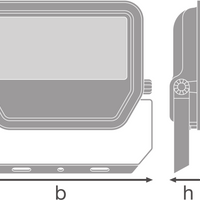 Ledvance LED Floodlight Gen 4 Black 41W 6000 lumens 6500K IP66 Symmetric Beam replaces 100W for you