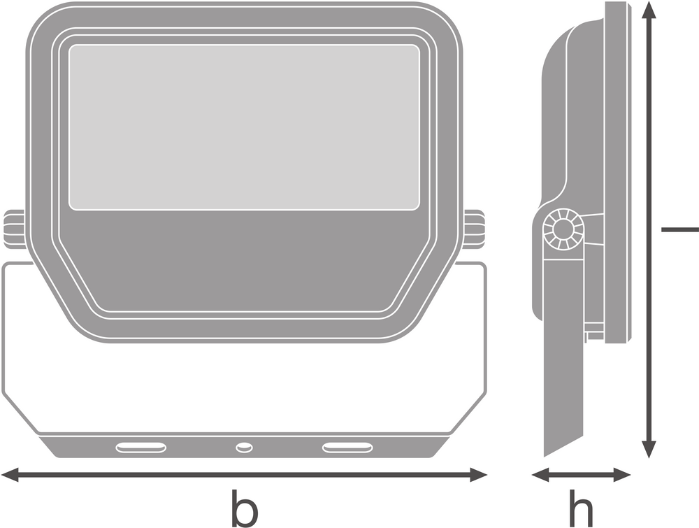 Ledvance LED Floodlight Gen 4 Black 41W 6000 lumens 6500K IP66 Symmetric Beam replaces 100W for you