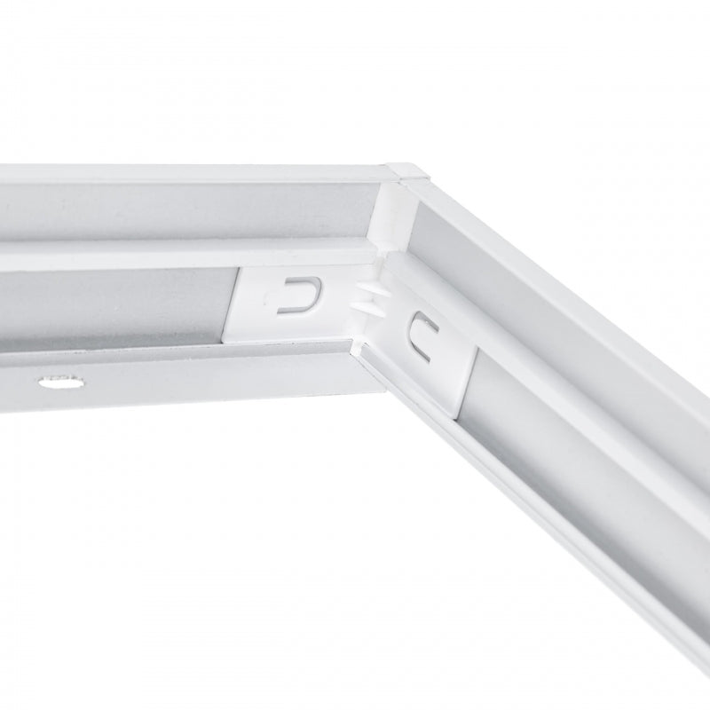 Spectrum LED frame for surface mounted ALGINE luminaire 300x1200mm, White aluminum polycarbonate build