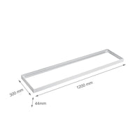 Spectrum LED frame for surface mounted ALGINE luminaire 300x1200mm, White aluminum polycarbonate build