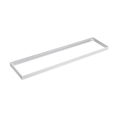 Cadre LED Spectrum pour luminaire ALGINE en saillie 300x1200mm, Aluminium blanc et polycarbonate