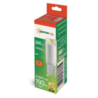 Ampoule LED G9 Spectrum 230V 2.5W 3000K blanc chaud 190 lumens non dimmable boîtier en céramique
