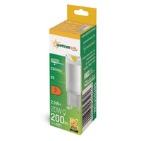 Spectrum LED G9 bulb 230V 2.5W 4000K Neutral White 200 lumens ceramic non dimmable indoor lighting