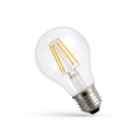 Spectrum LED GLS A60 bulb E27 4W 2700K warm white clear glass 450 lumens 230V non dimmable