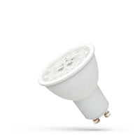 Spectrum LED GU10 Bulb 230V 6W CCT 6000K 550 lumens 38° Beam White Housing CRI 80 Non Dimmable