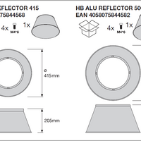 Spectrum LED Highbay Gen 5 Aluminium Noir 75W 4000K 13500 lumens 110D IP66 gradable 1-10V