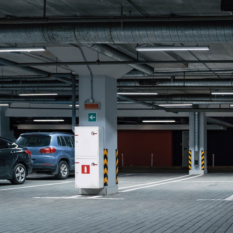 Spectrum LED LIMEA GIGANT Hermétique 1200mm 38W 6000K 230V IP65 IK10 Blanc Froid Plafonnier ou Suspension Gris