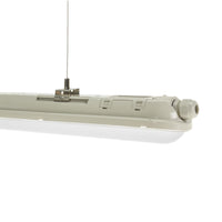 Spectrum LED LIMEA GIGANT Hermétique 1200mm 38W 6000K 230V IP65 IK10 Blanc Froid Plafonnier ou Suspension Gris