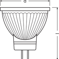 Projecteur LED Spectrum Réflecteur GU4 MR11 4.2W 4000K 345 lumens 36D Blanc Froid remplace 35W