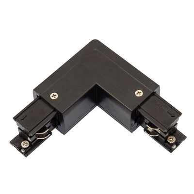 Spectrum LED track connector L left Black, aluminium housing, surface or hanging mounting, 230V IP20