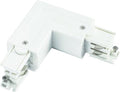 Spectrum LED track connector L right White, IP20 indoor 230V