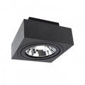 Spot LED en saillie Spectrum MIRORA AR111 GU10 Noir orientable 20W 250V IP20 145x145x85mm