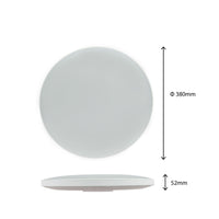 Plafonnier LED Spectrum NYMPHEA 32W 3000K 2200 lumens IP54 Blanc Noir rond 380mm montage en saillie