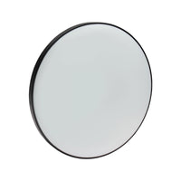 Plafonnier LED Spectrum NYMPHEA 32W 3000K 2200 lumens IP54 Blanc Noir rond 380mm montage en saillie