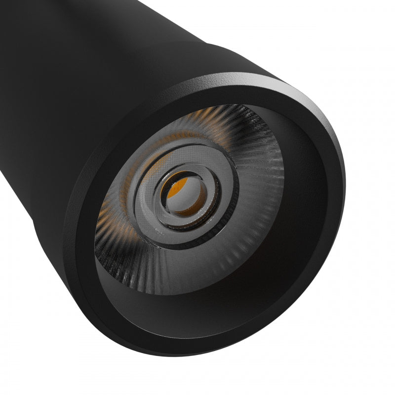 Spectrum PAVA BASIC Spot LED sur rail 20W CCT 230V 3-Phases 20-45° Noir IP20 2225 lumens CRI 80