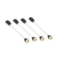 Cadre encastré LED GU10 x4 Spectrum, 4x10W, 250V, IP20, boîtier en aluminium blanc pour éclairage intérieur