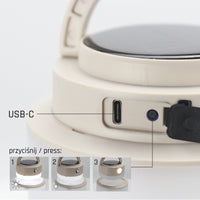 Lampe de camping LED Spectrum SOLARA Campo 2W 3000K-6500K IP20 USB-C solaire rechargeable avec power bank