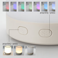 Lampe de camping LED Spectrum SOLARA Campo 2W 3000K-6500K IP20 USB-C solaire rechargeable avec power bank