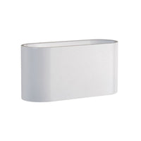 Applique murale Spectrum SQUALLA G9 Blanche, IP20 intérieur aluminium, montage en saillie, 250V, compatible LED max 6W