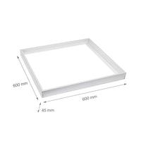 Cadre de montage en surface Spectrum pour panneaux LED ALGINE LINE et ALGINE PREMIUM 600x600mm, Blanc