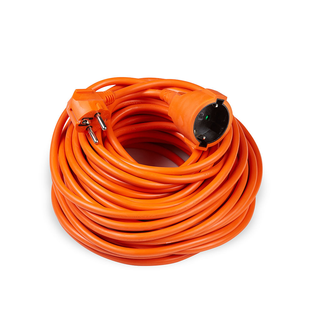 Technik rallonge électrique 20m 3x1.5mm² 16A 250V orange intérieur extérieur prise EU