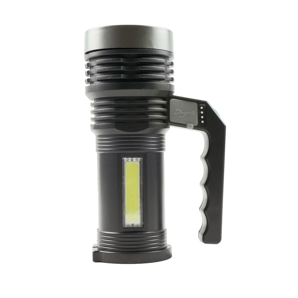 Projecteur portatif Technik C20 XPE+COB LED 300 lumens rechargeable batterie 18650 USB IPX2 Blanc
