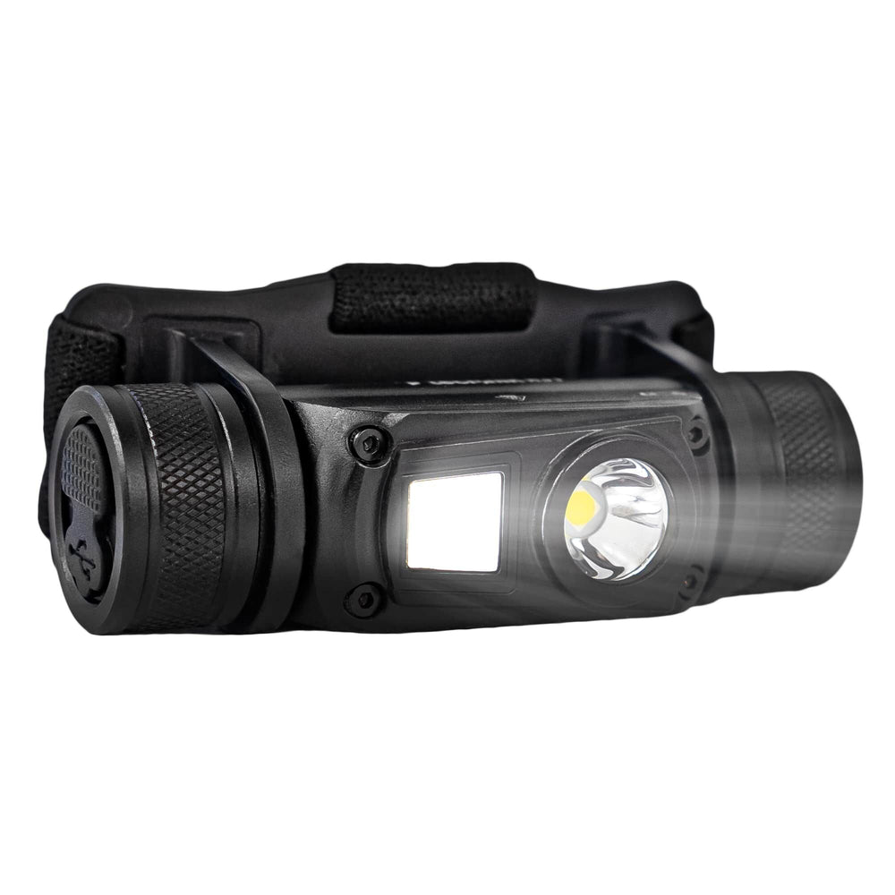 Lampe frontale Technik H31 avec LED Osram P9, 800 lumens, 5 modes, rechargeable USB-C, IPX4, Blanc