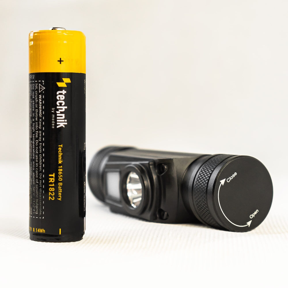 Technik Headlamp H31 with Osram P9 LED, 800 lumens, 5 modes, USB-C rechargeable, IPX4, White