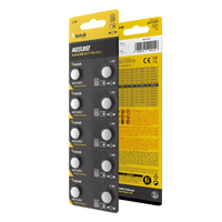 Technik Platinum pile bouton alcaline 1.5V AG7 LR57 371 SR920W, pack de 10 piles bouton fiables